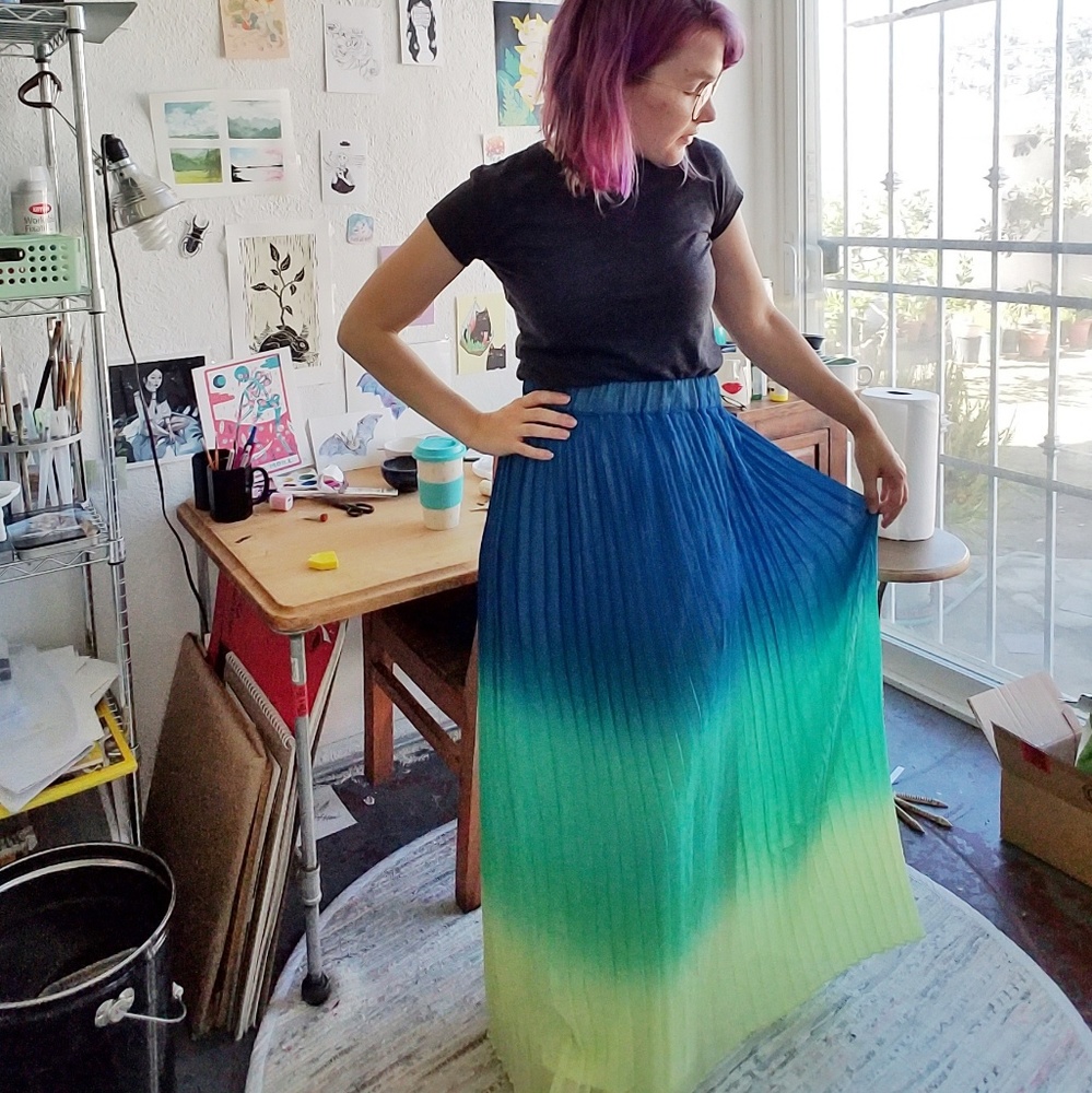 SALE!! Colorful Ombre Maxi Skirt